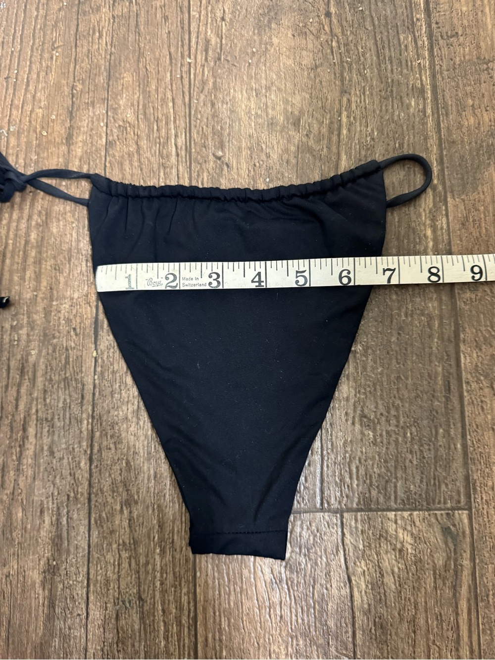 Stone Fox Swim SET- LELE BANDEAU Bikini top and RIVER bottoms- small- Black Onyx - Picture 10 of 10